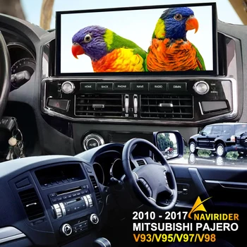 12.3 hüvelykes Képernyőn Android 12 Autó Multimédia Lejátszó CarPlay Mitsubishi Pajero 2010 2017 V93/V97/V98 GPS Rádió Autoradio