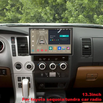 2din Rádió fejegység, Autós Multimédia-Lejátszó A Toyota Sequoia Tundra Android Auto Autó Hifi GPS Navigáció Carplay WIFI 4G