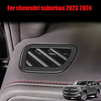 A chevrolet suburban 2023 2024 ABS karbon első műszerfal felső légkondicionáló aljzat fedél kicsi AC nyílás fedelét tartozékok