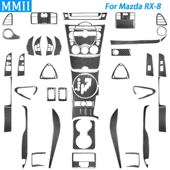 A Mazda RX8 RX-8 JM1FE 04-08 Sebességváltó kormánykeréken olvasólámpa Kilincs Ablak Lift Gombot Szénszálas Tartozékok