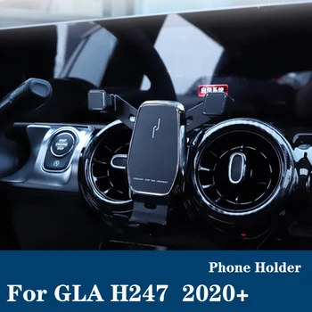 A mercedes-Benz 2020 gla h247 gla250 200 220 45 amg Telefon tulajdonosa Levegő kilépő navigáció, telefon konzol állvány, Piros Műszerfal Állvány