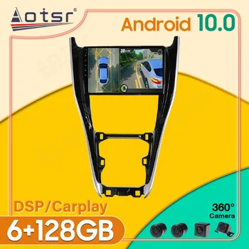 Android 10 6+128GB 360 Kamera Toyota Harrier 2010-2017 Carplay Rádió Lejátszó Autó GPS Navigációs fejegység 4G SIM -