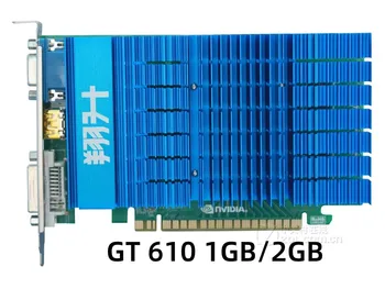 ASL GT 610 1 GB 2 GB videokártya GeForce 64Bit GDDR3 Grafikus Kártya GPU Térkép NVIDIA Eredeti GT610 1GD3 Dvi-VGA PCI-E