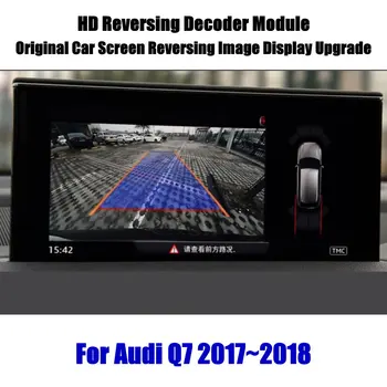 Audi Q7 (4L) 2010-2012-2015 3G MMI Autó Visszapillantó Biztonsági Kamera Fordított Parkolás KAMERA Full HD felbontású CCD Dekóder Tartozékok
