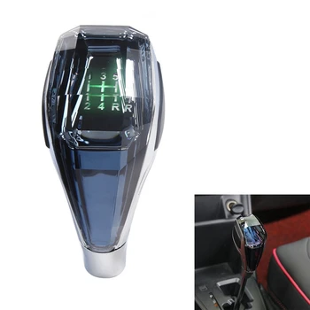 Autó Univerzális LED Kristály Kezeli a Manuális váltó Fogaskerék váltógomb Kar Stick Fejét A Toyota Honda Hyundai Nissan