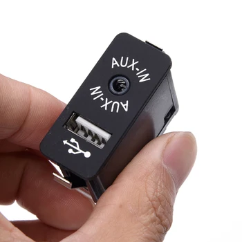 Autós USB Csatlakozó AUX Bemenet Outlet Kiegészítők BMW E81 E87 E90 F10 F12 E70 E82 F10 84109237653/84 10 9 237 653/9237653