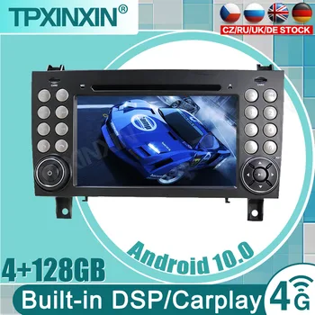 Carplay Android 10 képernyő Autó Multimédia DVD Lejátszó Benz SLK Osztály R171 2004-2012 GPS Navi Auto Rádió Sztereó Audio egység