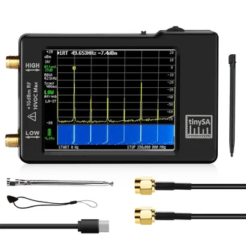 Korszerűsített Tinysa spektrumelemző MF/HF/VHF UHF Bemenet 0,1 MHZ-350MHZ, Valamint UHF Bemenet 240MHZ-960MHZ Jel Generátor,
