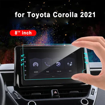 Toyota Corolla 2021 Autós Navigációs GPS LCD Multimédia Film 8 Hüvelykes HD kijelző Matrica Edzett Üveg Protector Autó Accessorie