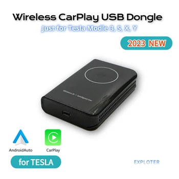 Vezeték nélküli CarPlay Dongle a Tesla USB Connect Android Auto DSP Beállítás Online Frissítés S Modell, Modell 3 Modell X, Y Modell
