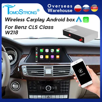 Vezeték nélküli CarPlay Rendszer A Mercedes-Benz CLS Osztály W218 2011-2017 Android Auto Tükör Link AirPlay Autó Játszani Térkép Zene