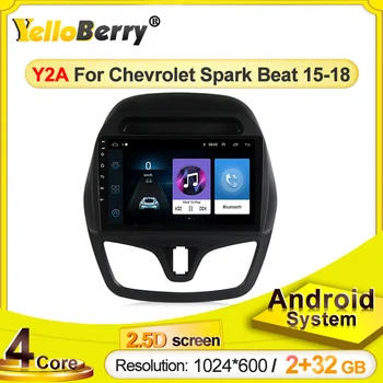 YELLOBERRY Autó rádió Chevrolet Spark Verte 2015-2018 BT multimédia lejátszó, Android, GPS navigációs rendszer