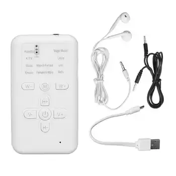 Élő hangkártya Voice Changer 8 hanghatások Plug and Play Mini Kézi Voice Changer Készülék Telefonok PC Tabletta