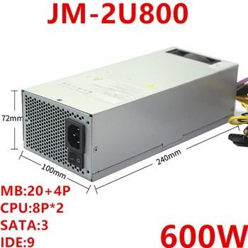 Új, Eredeti TÁPEGYSÉG JM 2U 600W Kapcsolóüzemű Tápegység JM-2U800