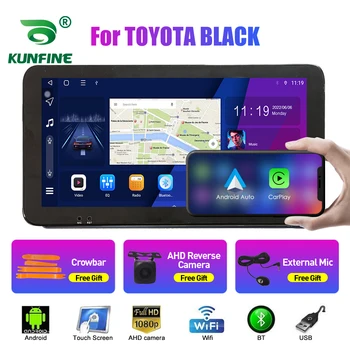 10.33 Hüvelyk autórádió TOYOTA FEKETE 2Din Android Octa-Core Autó Hifi DVD GPS Navigációs Játékos QLED Képernyő Carplay