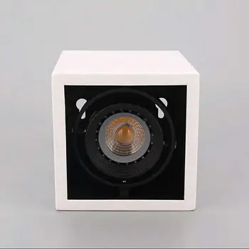 10db COB LED Mélysugárzók 10W 15W Felületre Szerelt Szabályozható LED Mennyezeti Lámpa Spot Lámpa Tér Forgatás LED Mélysugárzók AC85-265V