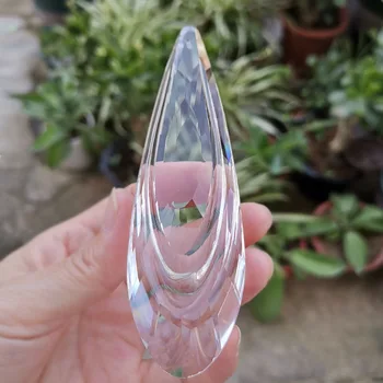 120mm Crystal Prism Vízcseppet Medál Suncatcher Csillár Alkatrészek Gyöngyök Garland Otthon Kert Lóg Dekoráció napfogó