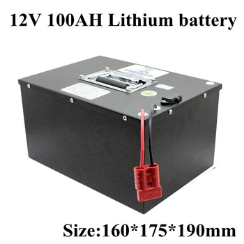 12V 100Ah Li Lítium-Ion Akkumulátor Beépített BMS a Naprendszer/elektromos Hajó/energiatároló Rendszer/RV/napelem+töltő