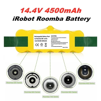 14.4 V 9500mAh az iRobot Roomba Akkumulátor iRobot Roomba Porszívó 500 530 570 580 600 630 650 700 Újratölthető Akkumulátor