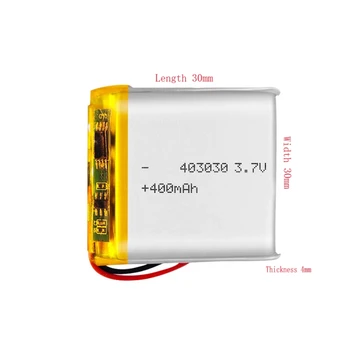 3.7 v-os Lítium Akkumulátor Újratölthető 403030 A Kamera Elektronikus Kutya Mp3 Kártya Hangszóró Led Bluetooth Fülhallgató Hangszóró
