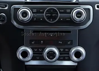 5db/set Chrome Kötet klímaberendezés Gombok Vágja a Land Rover Discovery 4 LR4 Range Rover Sport Autó Tartozék vagy Alkatrész