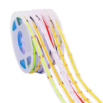 5V-os COB LED Szalag Világos Szalag Nagy Sűrűségű COB Lineáris Világítás 320LED/m Flexibilis Led Lámpa String Dekoráció 1m 2m 3m 4m 5m 6colors