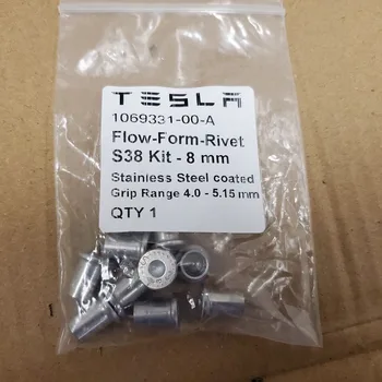 A Tesla Rozsdamentes Acél Szegecs -Part # 1069331-00-Egy (Eladott csomag 10) Áramlási Forma Szegecs S38 Készlet - 8 mm Markolat Tartomány 4.0-1,5 mm