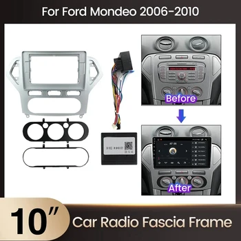Autó Keret Fascia Adapter Android Rádió Audio Dash Illeszkedő Panel Kit Car-Kiegészítők Ford Mondeo, C-MAX 2007-2010