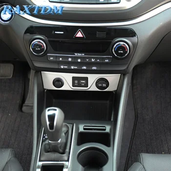 Autó szivargyújtó különleges módosított dekoráció trim fedő, Rozsdamentes Acél kiegészítő alkalmas Hyundai Tucson 2015 2016