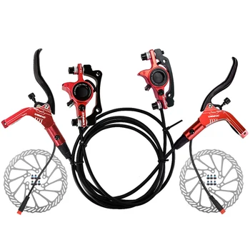 E-Bike Hidraulikus Fék Szett 160mm Rotor, Elöl-Hátul Hidraulikus tárcsafék Féknyereg Kar Elektromos Kerékpár, Kerékpár-Robogó