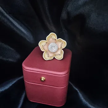 Eredeti Design Dazzdelic AAA Cirkónia kő Csiszoló Robbantási Virág Gyűrű Női Társkereső, Majd Fél