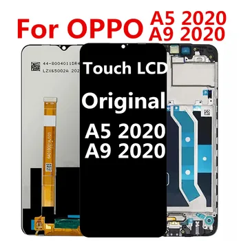 Eredeti OPPO A9 2020 LCD érintőképernyő Az OPPO A9 A5 2020 Kijelző A5 2020 Digitalizáló Alkatrészek