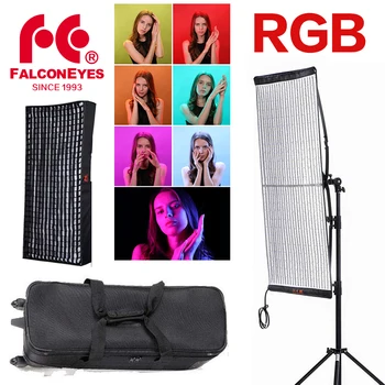 FalconEyes RX-748 4x2 méter 300W LED RGB Kamera Rugalmas, Könnyű, Vízálló Folyamatos + Honeycomb Övez a Videó Stúdió Világítás