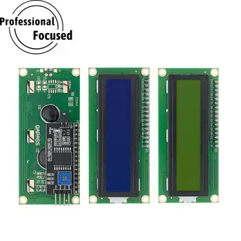 LCD1602 1602 LCD Modul Kék / Sárga Zöld Képernyő 16 × 2 Karakteres LCD Kijelző PCF8574T PCF8574 IIC I2C Interfész 5V az arduino