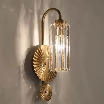 LED Kristály, Fali Lámpa Luxus Modern, Egyszerű, Kreatív Nappali Hotel Hálószoba Éjjeli Lámpa Lépcső Dekoratív Lámpa