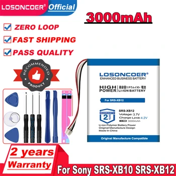 LOSONCOER 3000mAh SF-08 Akkumulátor Sony SRS-XB10 SRS-XB12 Bluetooth Hangszóró Akkumulátor