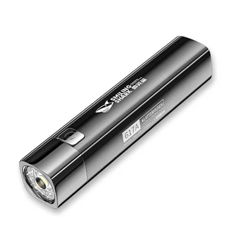 Mini LED-Zseblámpa Fényszóró 18650 Akku, USB-Töltés Reflektorfénybe Kempingezni, Horgászni, Praktikus Kerti Világítás Flash Fények