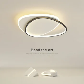 Modern, Egyszerű, LED Mennyezeti Világítás Hálószoba Tanulmány Nappali Művészet, Otthon Beltéri Kör Világítás Lámpák Dekorációs Luminaria Lustres