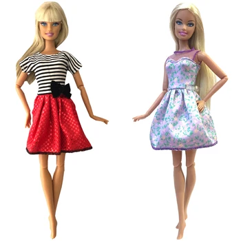 NK 2 Állítsa be 30CM Hercegnő, Alkalmi Ruha Szép Ruha Party Jelmez Divat Dress Barbie Baba Kiegészítők Gyerek Lány Ajándék