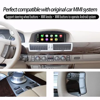 Odtopcar Multimédia 8+128G A BMW 7-es Sorozat E65 E66 Android Auto Carplay Frissítés Android 11 GPS Navi Carplay Auto 4G Bluetooth