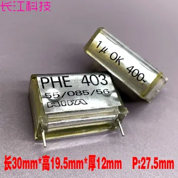 PHE403 MKP 105 1uf 1.0 uf 400v 450v magas frekvenciájú biztonsági szelvény vékony fólia kondenzátor