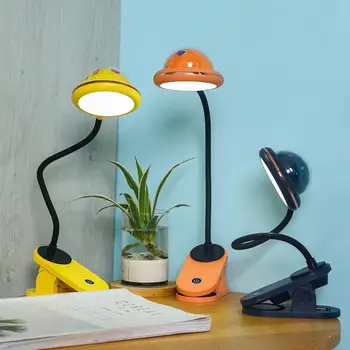 Retro Éjszakai Fény Vezeték nélküli USB Újratölthető LED-es Csillagos Égbolt Kivetített Asztal Klip Olvasó Lámpa Laptop