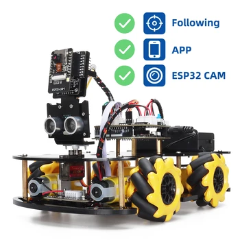 Robot Starter Kit Az Arduino Programozási a ESP32 Wifi Kamera Kódok Tanulási Készség Fejlesztése Teljes Verzió Automatika Készlet