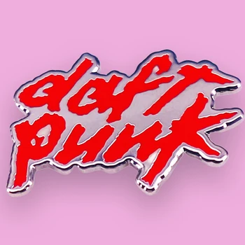 Rock Zenekar Daft Punk Bross Zománc Bross Kitűző Jelvény Hajtóka Csapok Kemény Fém Ötvözet Kabát Dekoráció, Dísztárgyak, Ékszerek