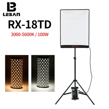 Sólyom Szeme RX-18TD 100W 504pcs Flexibilis LED Videó Fény Rollable Ruhával Lámpa LCD érintőképernyő Vezérlő + X-alakú Támogatás