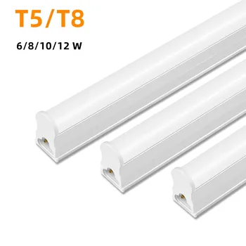 T5 LED-Bár Lámpa 6W, 10W 29/57cm Alatt Szekrény Világítás T8 LED Cső Izzó 8W 12W Gardrób Konyha Lámpa Fénycső 30/60cm