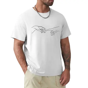 Teremtés, Ádám minimális rajz T-Shirt vintage póló verejték póló férfi póló csomag