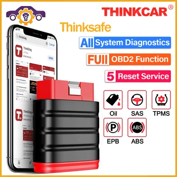Thinkcar Thinksafe OBD2 Bluetooth Szkenner Minden Rendszer Scan 5 Reset Funkció PK Thinkdiag THINKCAR PRO-Kód Olvasó A Android, IOS