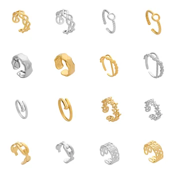 Titán-Acél Vintage Gyűrű Női Tervezési Értelemben, Egyszerű Személyiség Gyűrű Rozsdamentes Acél Gyűrű, Gyűrűk, a Nők Luxus