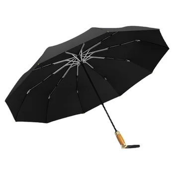 Tömör fa fogantyú nap esernyő, naptej, UV-védelem